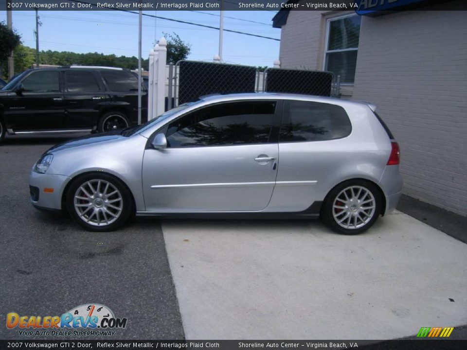 2007 Volkswagen GTI 2 Door Reflex Silver Metallic / Interlagos Plaid Cloth Photo #3