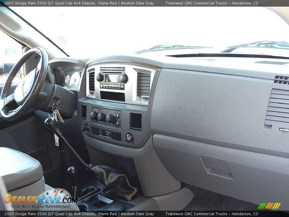 2007 Dodge Ram 3500 SLT Quad Cab 4x4 Chassis Flame Red / Medium Slate Gray Photo #23