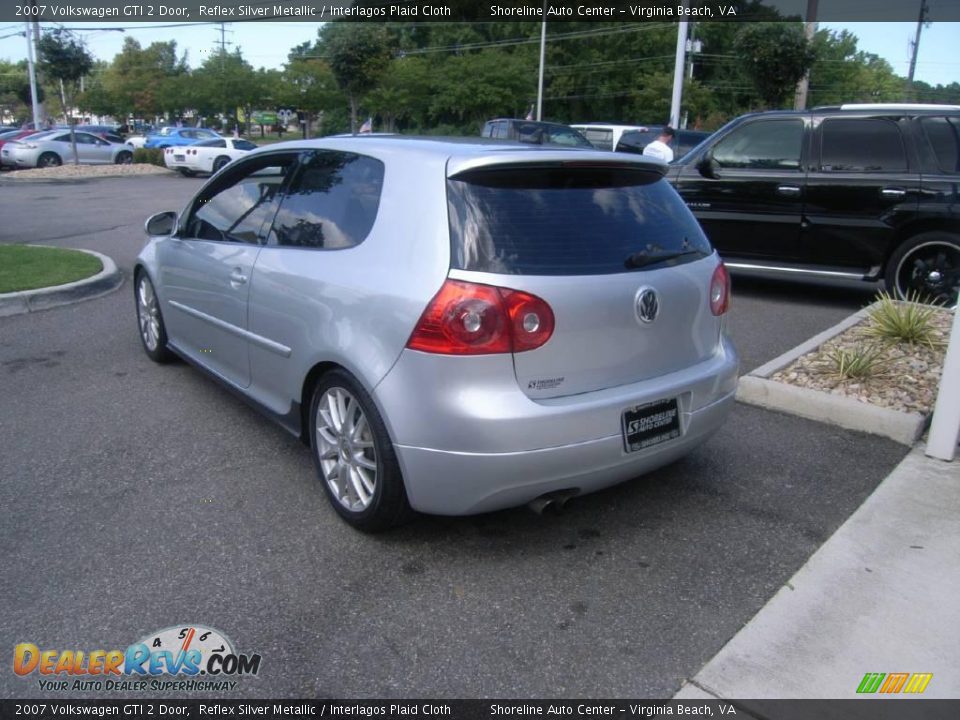 2007 Volkswagen GTI 2 Door Reflex Silver Metallic / Interlagos Plaid Cloth Photo #4
