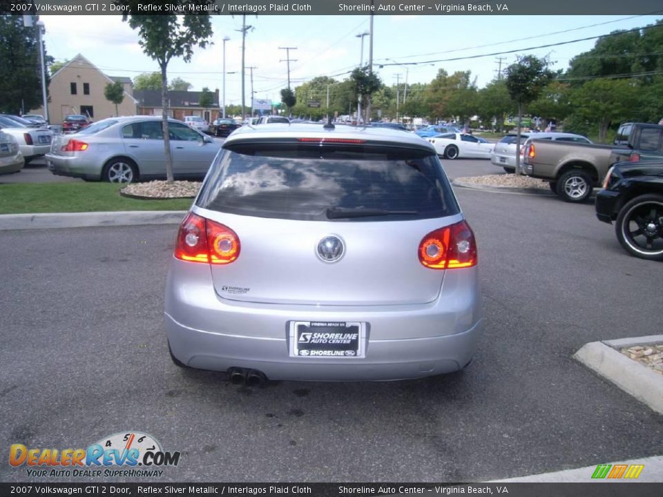 2007 Volkswagen GTI 2 Door Reflex Silver Metallic / Interlagos Plaid Cloth Photo #5