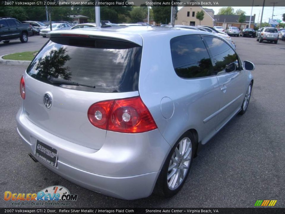 2007 Volkswagen GTI 2 Door Reflex Silver Metallic / Interlagos Plaid Cloth Photo #6