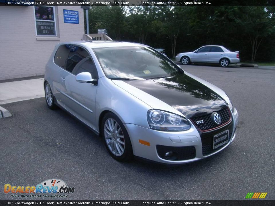 2007 Volkswagen GTI 2 Door Reflex Silver Metallic / Interlagos Plaid Cloth Photo #8