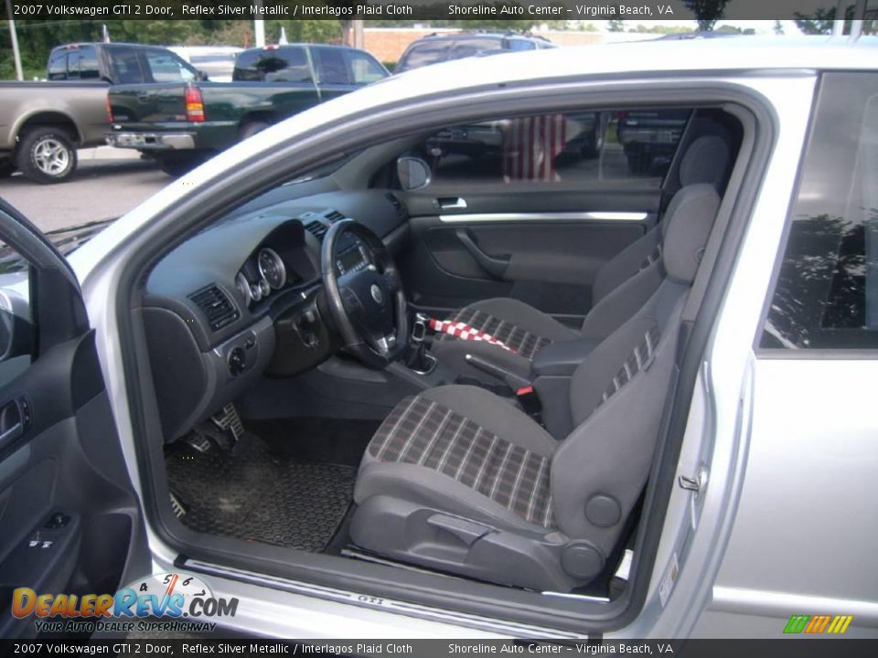 2007 Volkswagen GTI 2 Door Reflex Silver Metallic / Interlagos Plaid Cloth Photo #12