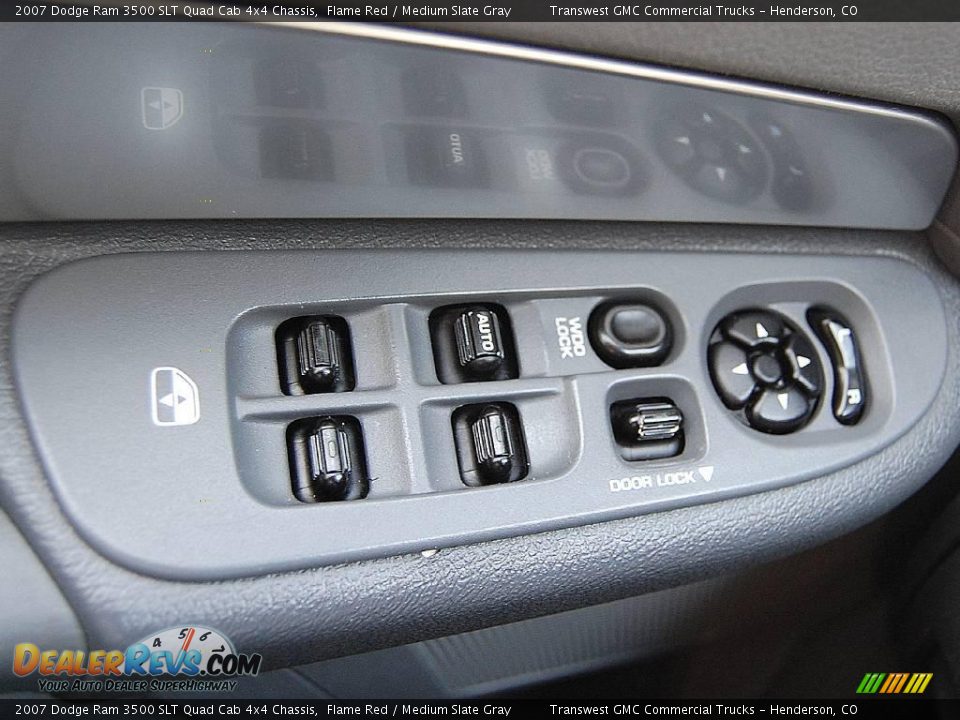 2007 Dodge Ram 3500 SLT Quad Cab 4x4 Chassis Flame Red / Medium Slate Gray Photo #33