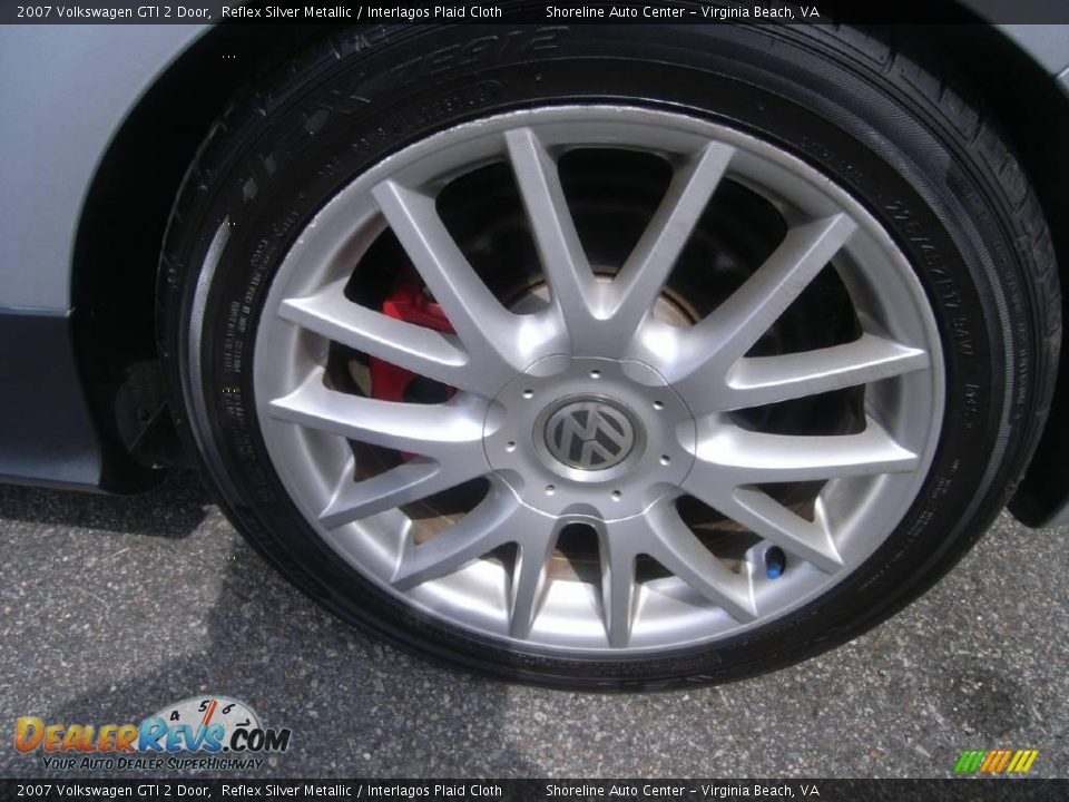 2007 Volkswagen GTI 2 Door Reflex Silver Metallic / Interlagos Plaid Cloth Photo #20