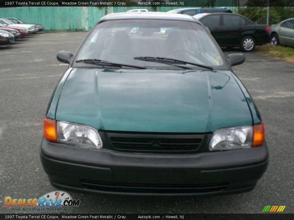1997 Toyota Tercel CE Coupe Meadow Green Pearl Metallic / Gray Photo #1