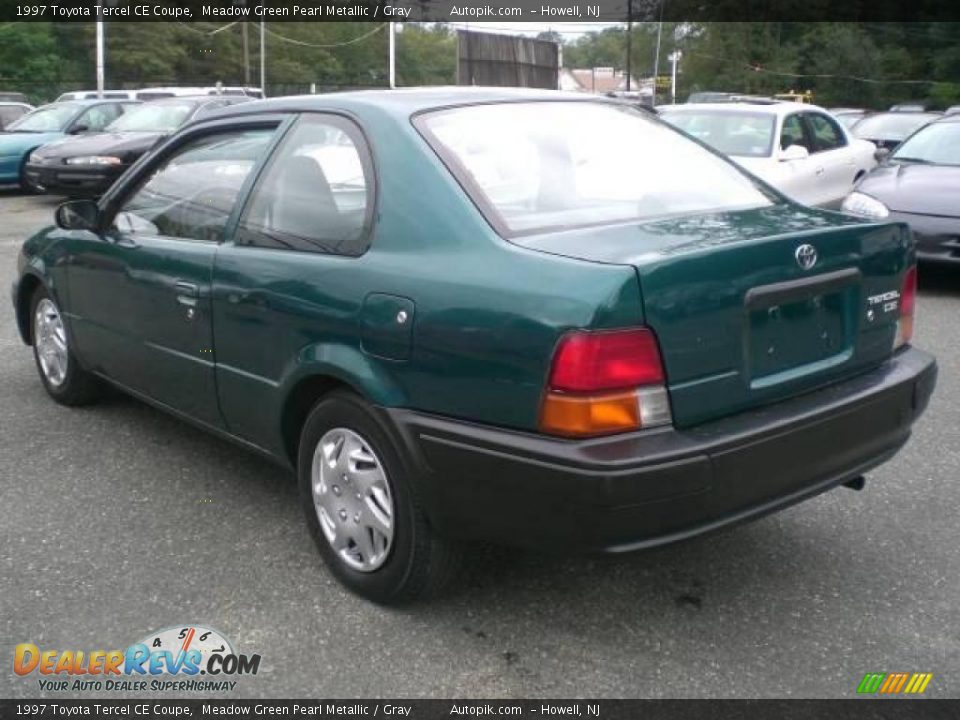 1997 Toyota Tercel CE Coupe Meadow Green Pearl Metallic / Gray Photo #7