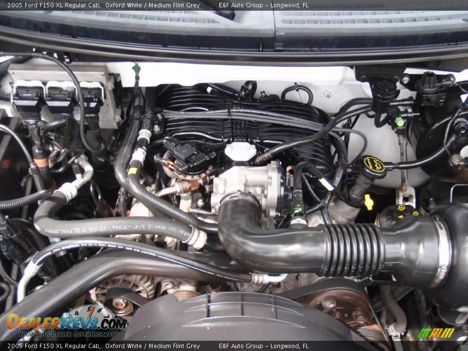 2005 Ford F150 XL Regular Cab Oxford White / Medium Flint Grey Photo #10