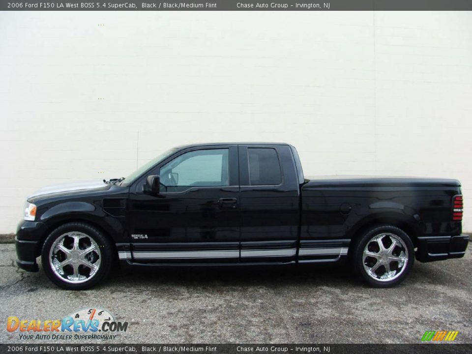 2006 Ford F150 LA West BOSS 5.4 SuperCab Black / Black/Medium Flint Photo #2