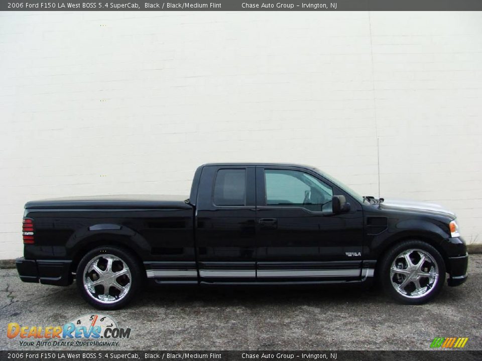 2006 Ford F150 LA West BOSS 5.4 SuperCab Black / Black/Medium Flint Photo #3