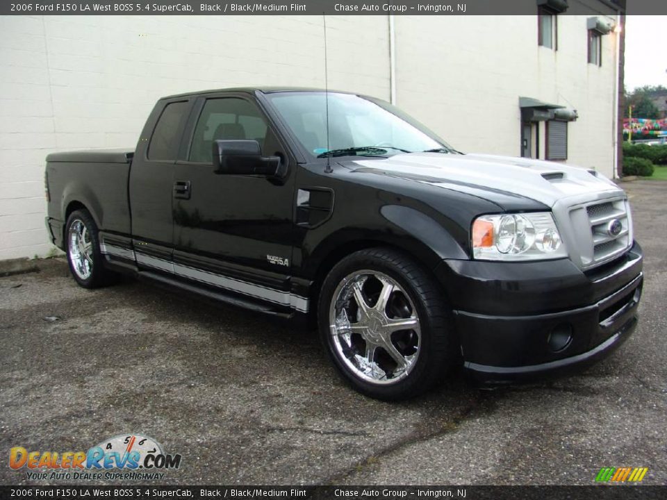 2006 Ford F150 LA West BOSS 5.4 SuperCab Black / Black/Medium Flint Photo #6