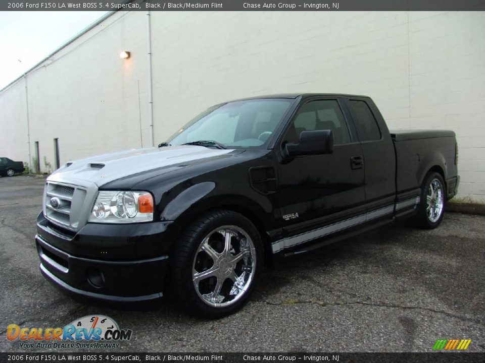 2006 Ford F150 LA West BOSS 5.4 SuperCab Black / Black/Medium Flint Photo #7