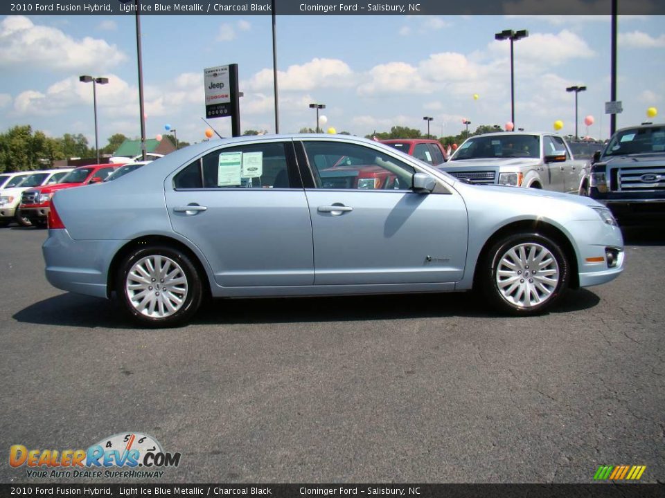 2010 Ford Fusion Hybrid Light Ice Blue Metallic / Charcoal Black Photo #2
