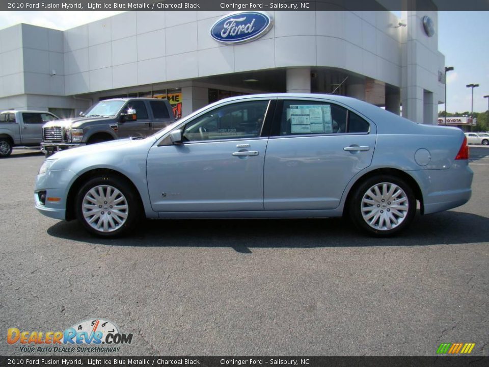 2010 Ford Fusion Hybrid Light Ice Blue Metallic / Charcoal Black Photo #5
