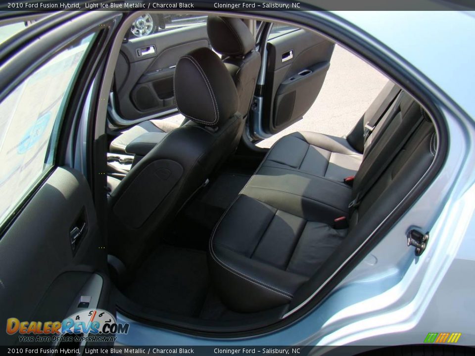 2010 Ford Fusion Hybrid Light Ice Blue Metallic / Charcoal Black Photo #9