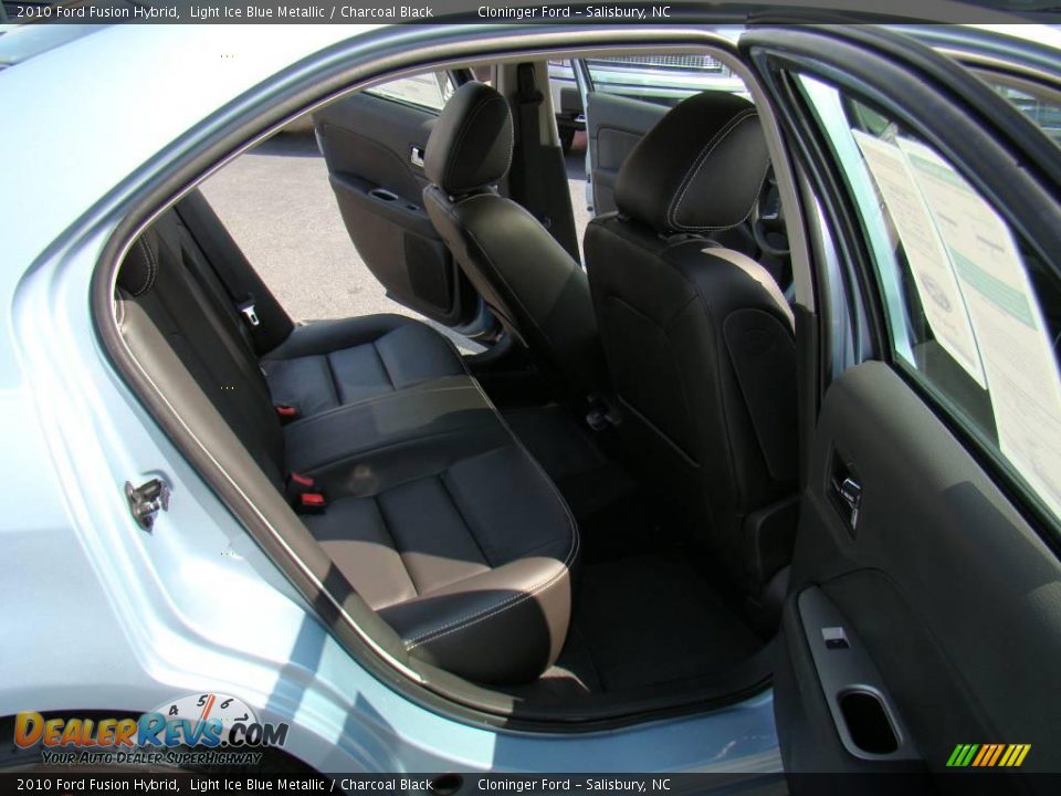 2010 Ford Fusion Hybrid Light Ice Blue Metallic / Charcoal Black Photo #10