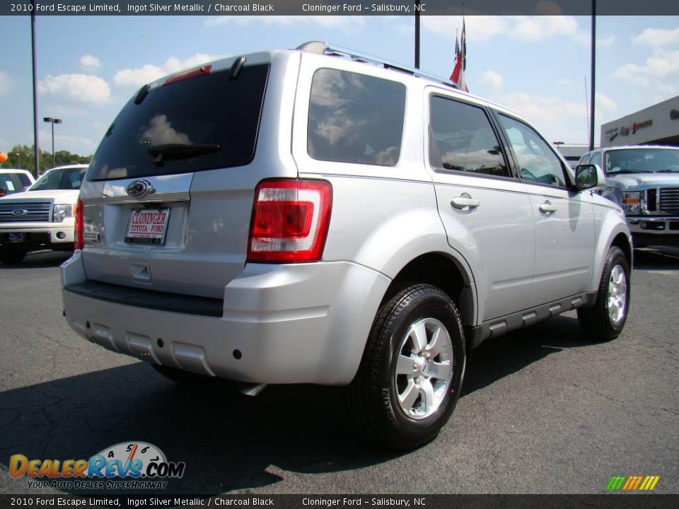 2010 Ford Escape Limited Ingot Silver Metallic / Charcoal Black Photo #3