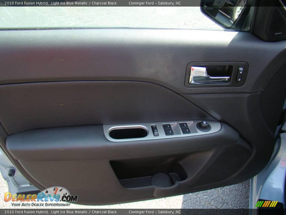 2010 Ford Fusion Hybrid Light Ice Blue Metallic / Charcoal Black Photo #15