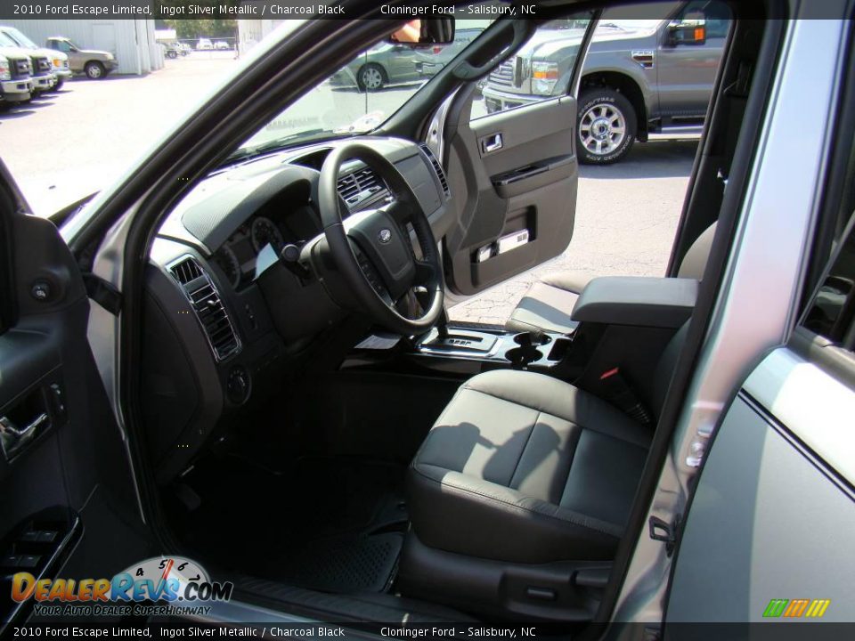 2010 Ford Escape Limited Ingot Silver Metallic / Charcoal Black Photo #8
