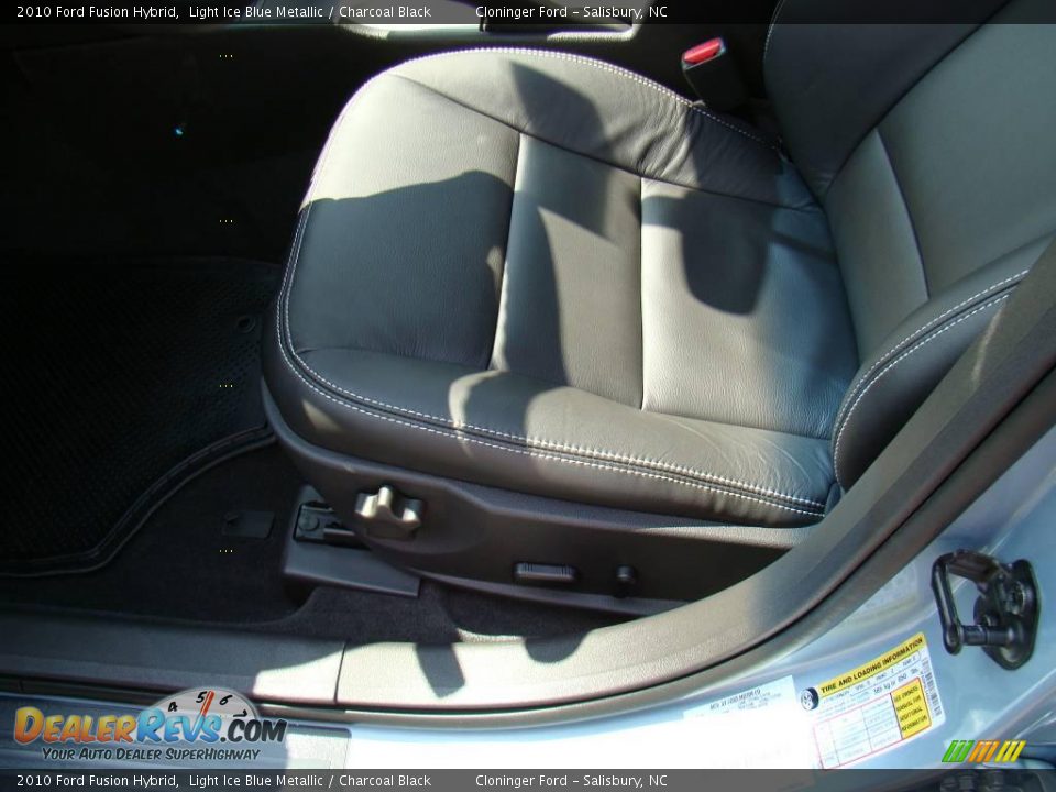 2010 Ford Fusion Hybrid Light Ice Blue Metallic / Charcoal Black Photo #16
