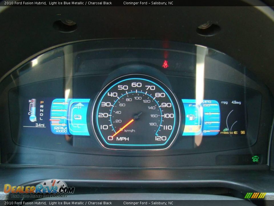 2010 Ford Fusion Hybrid Light Ice Blue Metallic / Charcoal Black Photo #18