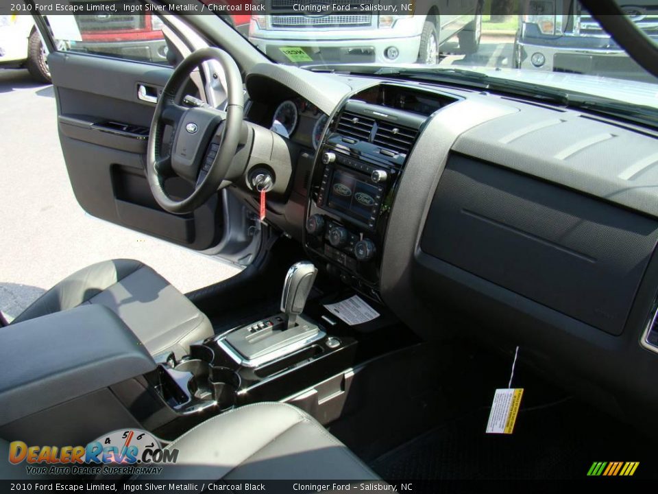 2010 Ford Escape Limited Ingot Silver Metallic / Charcoal Black Photo #13