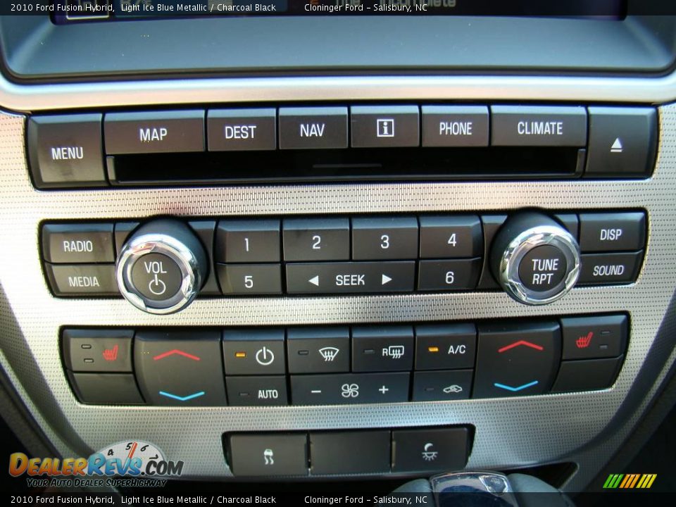 2010 Ford Fusion Hybrid Light Ice Blue Metallic / Charcoal Black Photo #22