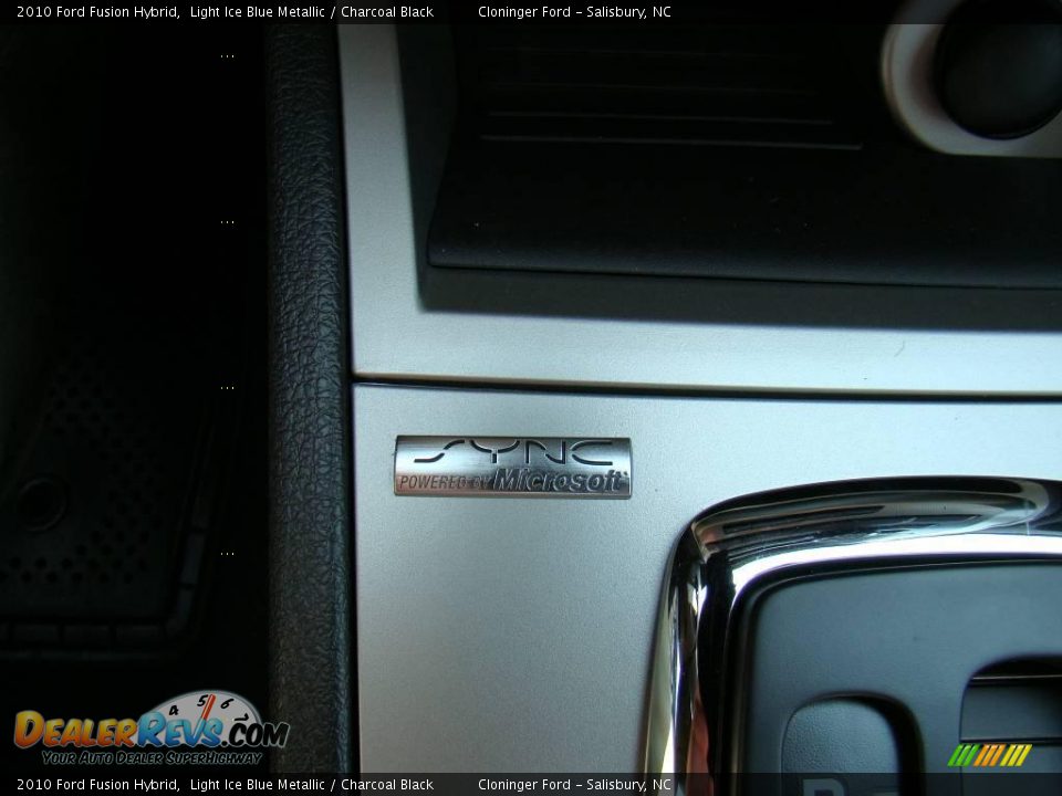 2010 Ford Fusion Hybrid Light Ice Blue Metallic / Charcoal Black Photo #23