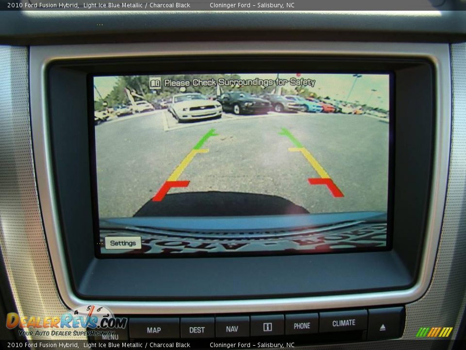 2010 Ford Fusion Hybrid Light Ice Blue Metallic / Charcoal Black Photo #24