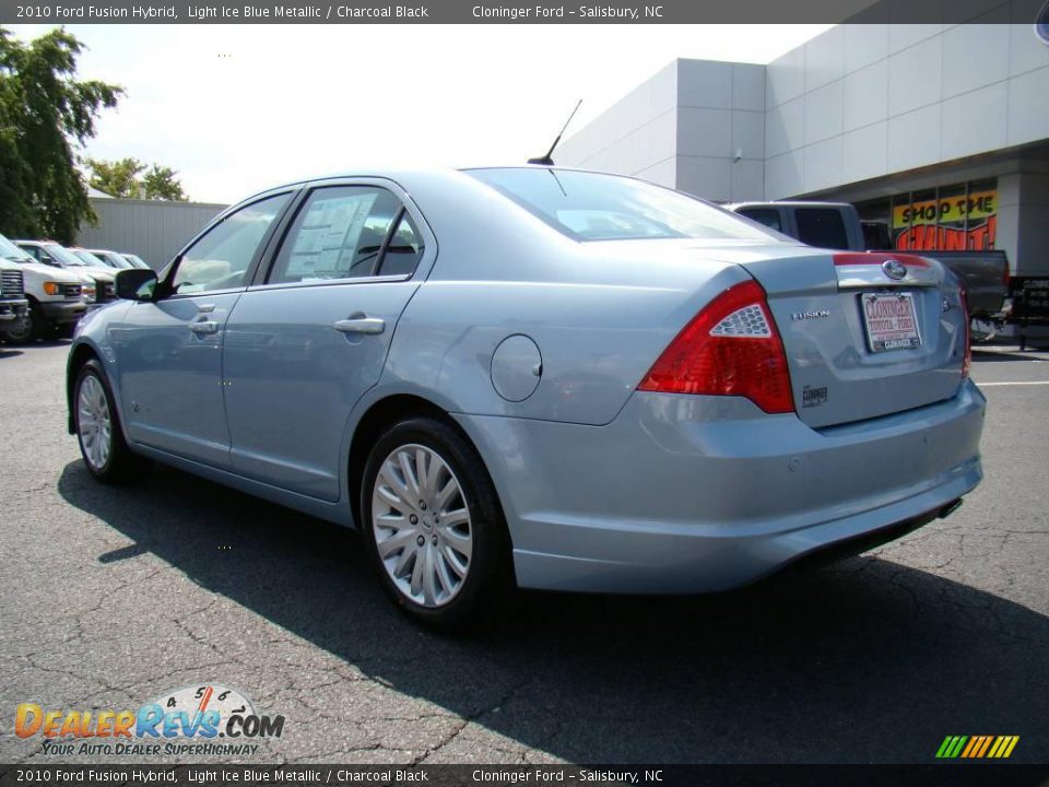2010 Ford Fusion Hybrid Light Ice Blue Metallic / Charcoal Black Photo #27