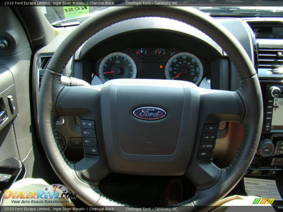 2010 Ford Escape Limited Ingot Silver Metallic / Charcoal Black Photo #20