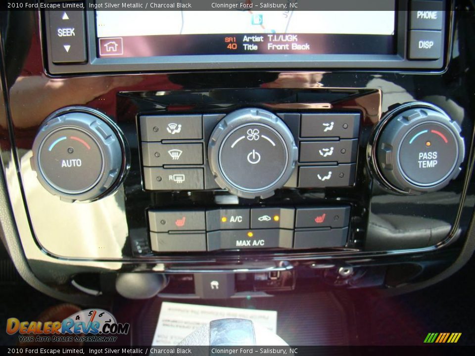2010 Ford Escape Limited Ingot Silver Metallic / Charcoal Black Photo #22