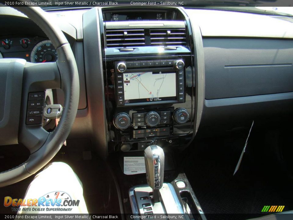 2010 Ford Escape Limited Ingot Silver Metallic / Charcoal Black Photo #29