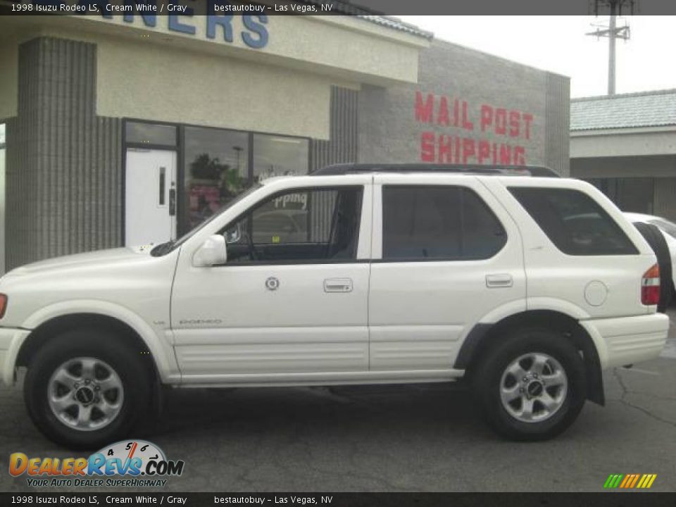 1998 Isuzu Rodeo LS Cream White / Gray Photo #3