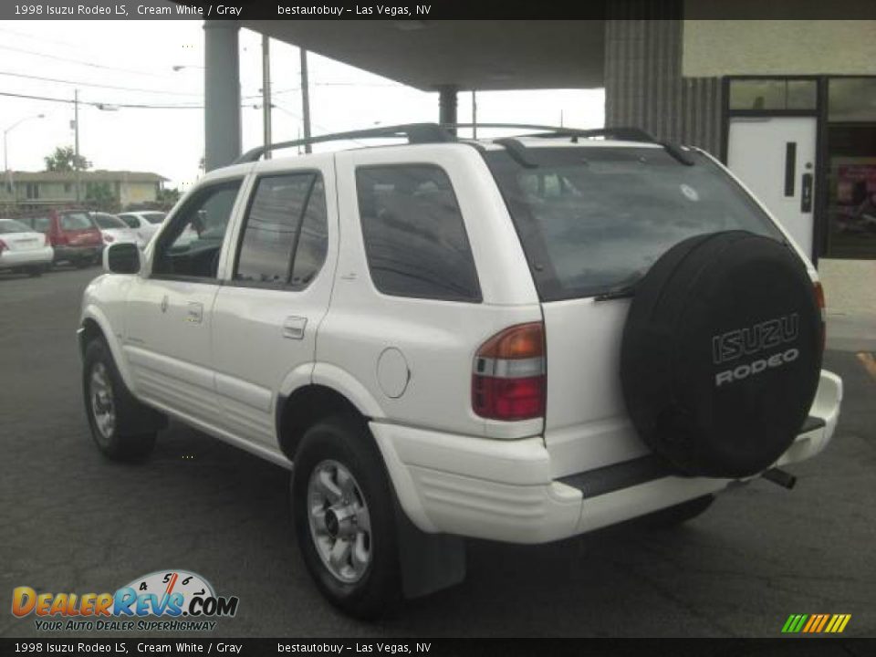 1998 Isuzu Rodeo LS Cream White / Gray Photo #5