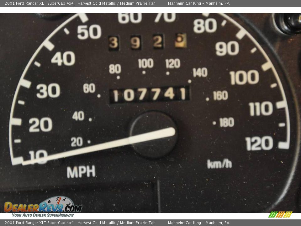 2001 Ford Ranger XLT SuperCab 4x4 Harvest Gold Metallic / Medium Prairie Tan Photo #8