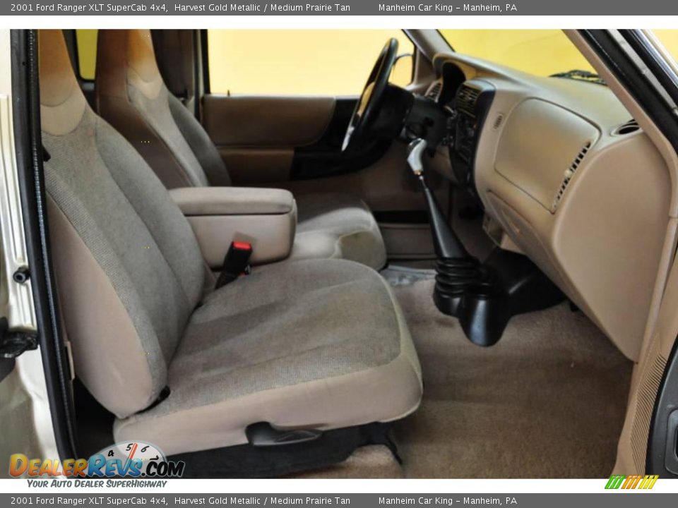2001 Ford Ranger XLT SuperCab 4x4 Harvest Gold Metallic / Medium Prairie Tan Photo #15