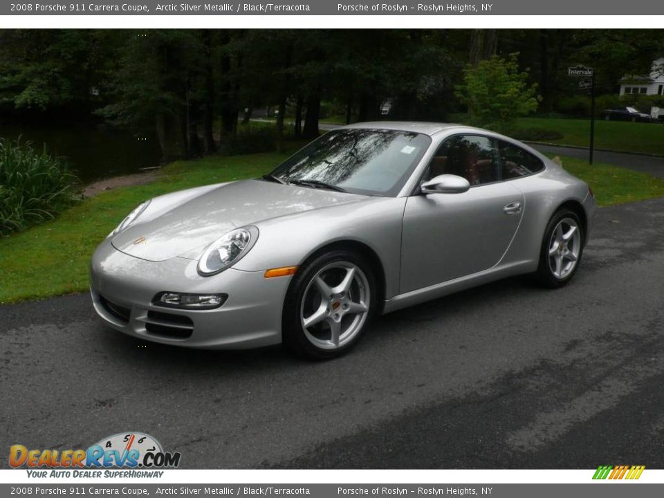 Arctic Silver Metallic 2008 Porsche 911 Carrera Coupe Photo #1