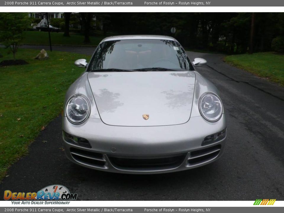 2008 Porsche 911 Carrera Coupe Arctic Silver Metallic / Black/Terracotta Photo #2