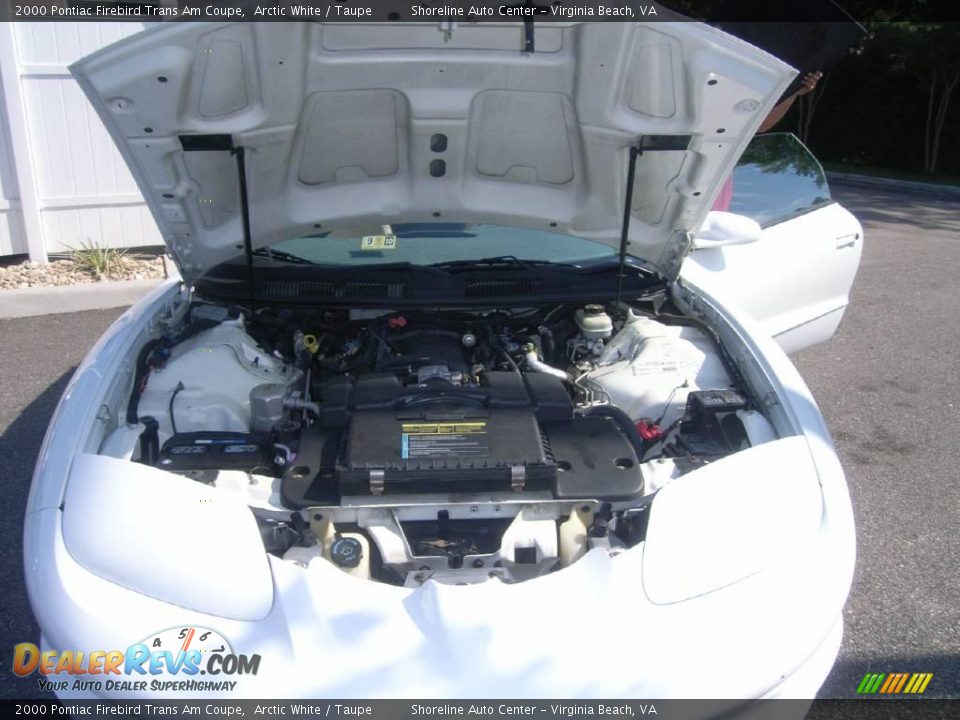 2000 Pontiac Firebird Trans Am Coupe Arctic White / Taupe Photo #10