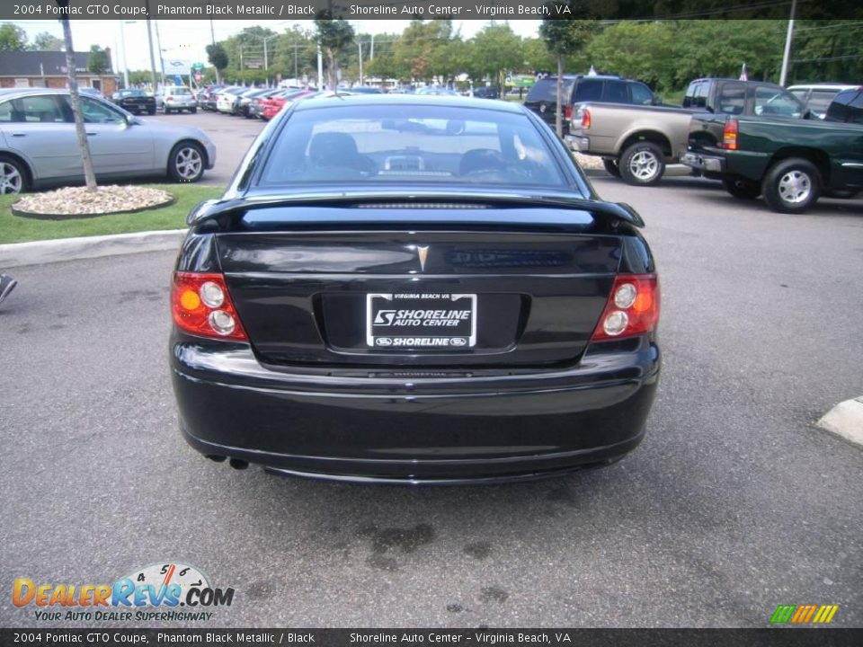 2004 Pontiac GTO Coupe Phantom Black Metallic / Black Photo #5