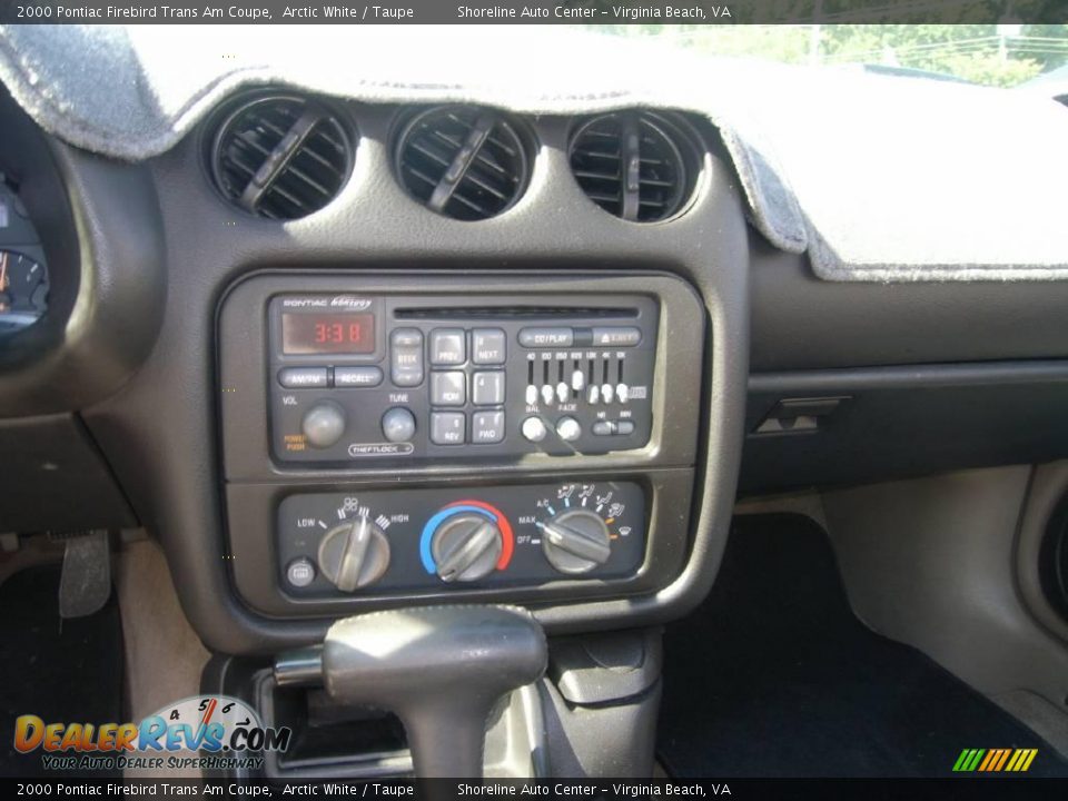 2000 Pontiac Firebird Trans Am Coupe Arctic White / Taupe Photo #17