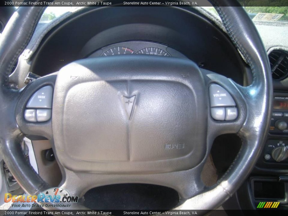 2000 Pontiac Firebird Trans Am Coupe Arctic White / Taupe Photo #18