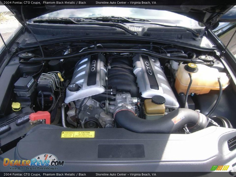 2004 Pontiac GTO Coupe Phantom Black Metallic / Black Photo #9
