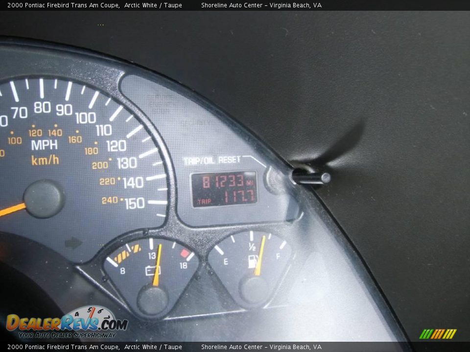 2000 Pontiac Firebird Trans Am Coupe Arctic White / Taupe Photo #19