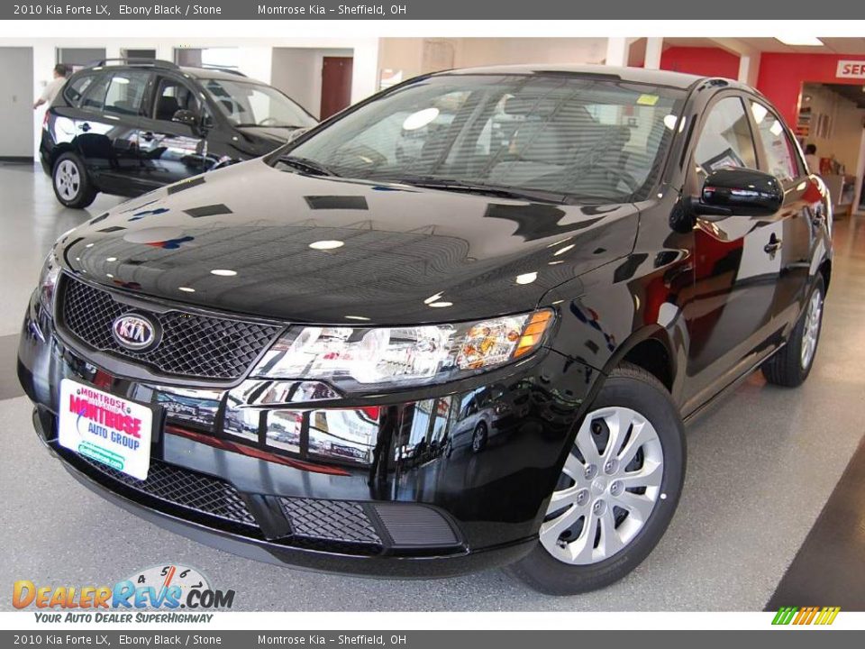 2010 Kia Forte LX Ebony Black / Stone Photo #1