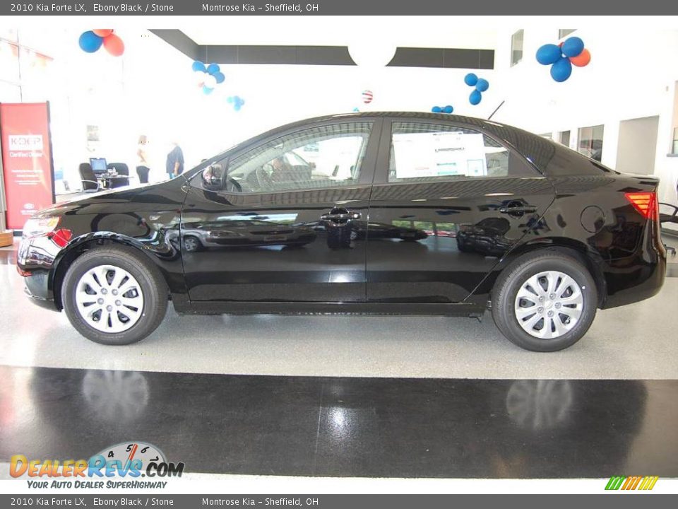 2010 Kia Forte LX Ebony Black / Stone Photo #3