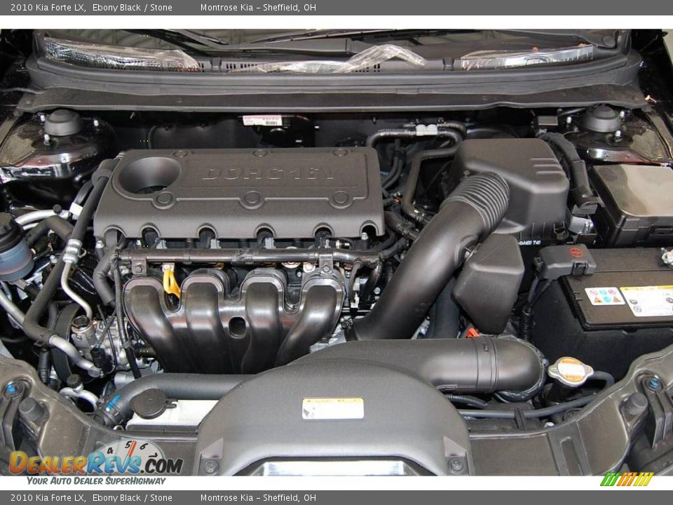2010 Kia Forte LX Ebony Black / Stone Photo #11