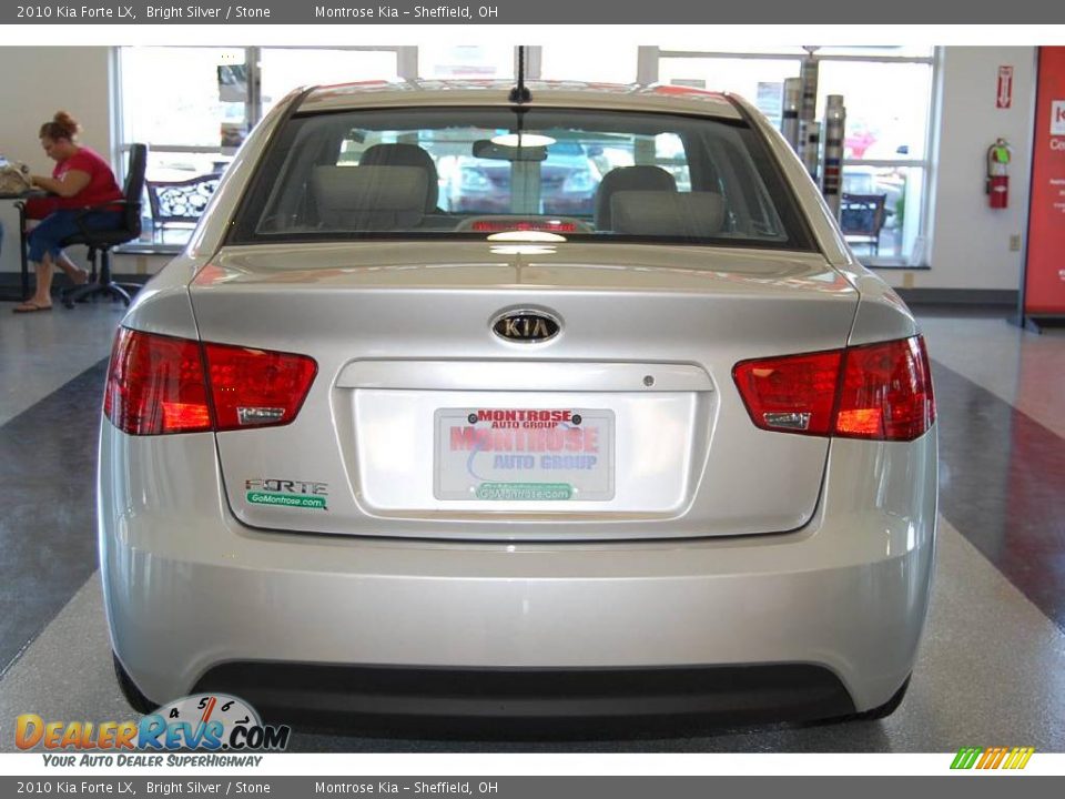 2010 Kia Forte LX Bright Silver / Stone Photo #5