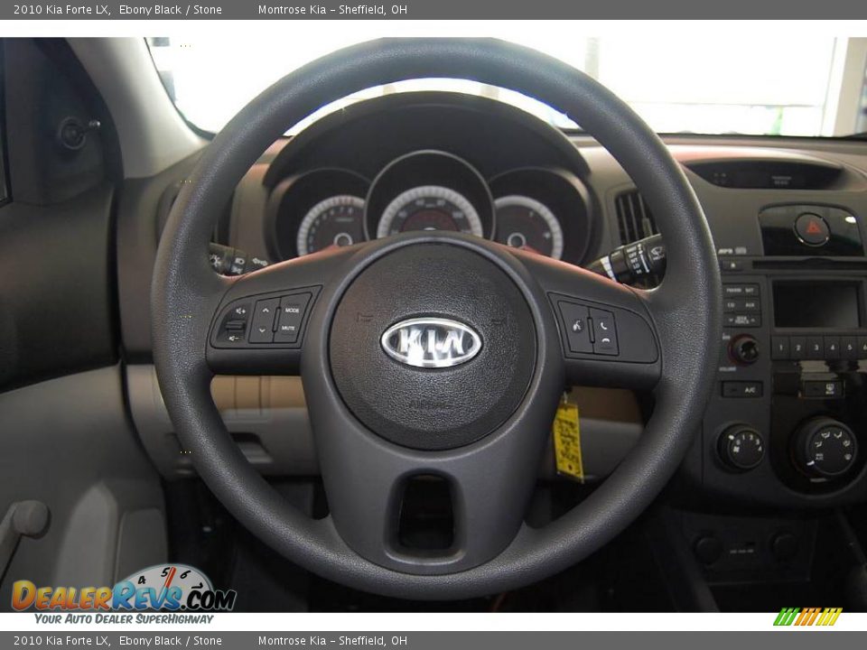 2010 Kia Forte LX Ebony Black / Stone Photo #15